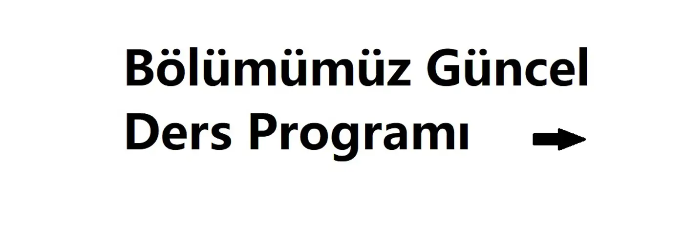 2025-2026 Bahar Dönemi Ders Programı