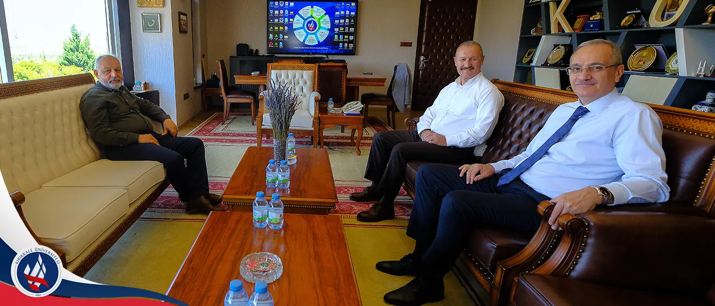 Cenap Aşçı ve Ahmet Erdem Rektörümüz Prof. Dr. Ersan Aslan’ı Ziyaret Etti