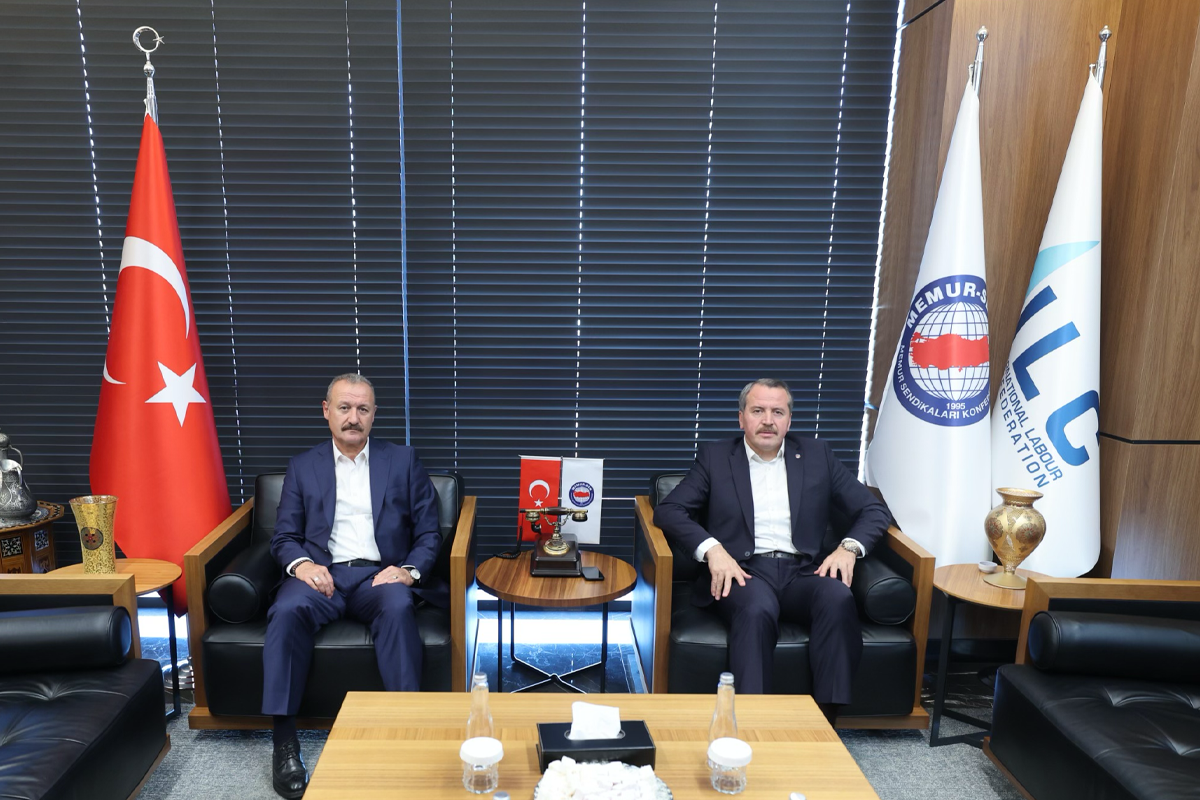 Rektörümüz Prof. Dr. Ersan Aslan’dan Memur-Sen Genel Başkanı Ali Yalçın’a Taziye Ziyareti