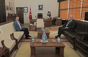 Kırıkkale Valisi Mehmet Makas, Rektörümüzü Ziyaret Etti