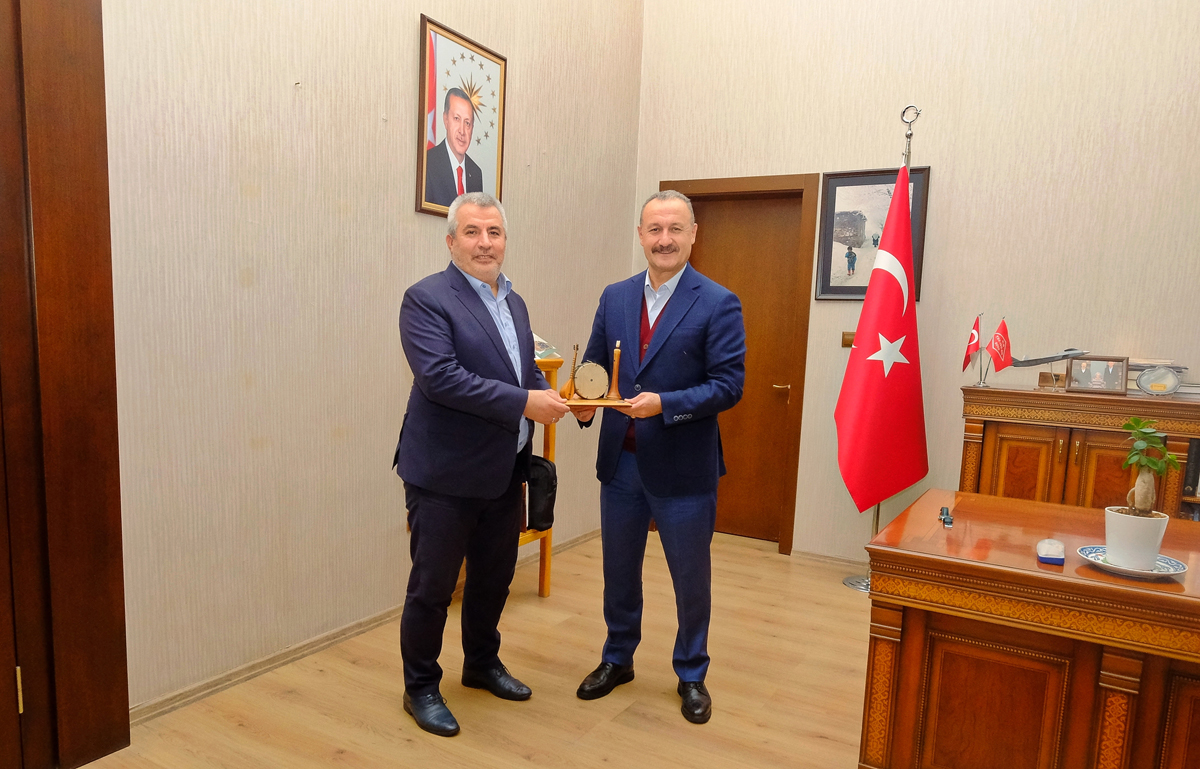 &#214;SYM Başkanı Prof. Dr. Bayram Ali Ersoy, Rekt&#246;r&#252;m&#252;z Prof. Dr. Ersan Aslan&#39;ı Ziyaret Etti