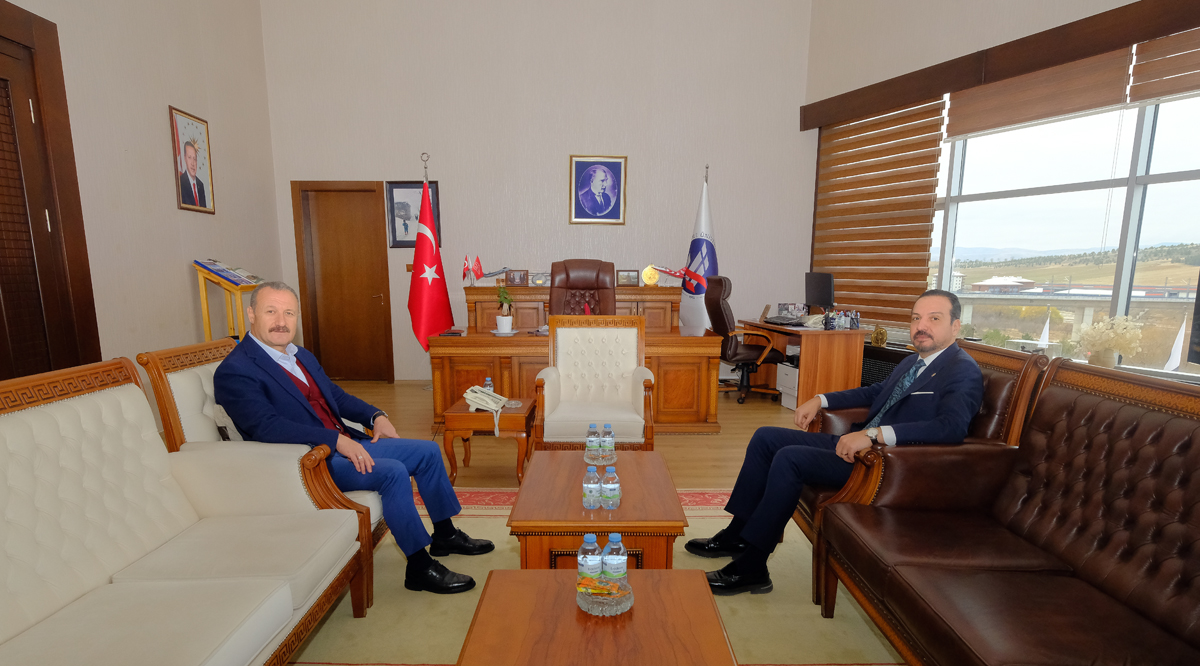 AK Parti T&#252;rk Devletleriyle İlişkiler Başkanı ve Ankara Milletvekili Prof. Dr. K&#252;rşad Zorlu, Rekt&#246;r&#252;m&#252;z&#252; Ziyaret Etti