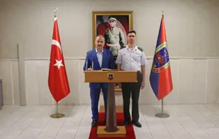 Rektörümüzden İl Jandarma Komutanı Kd. Alb. Hasan Acar'a Hayırlı Olsun Ziyareti 