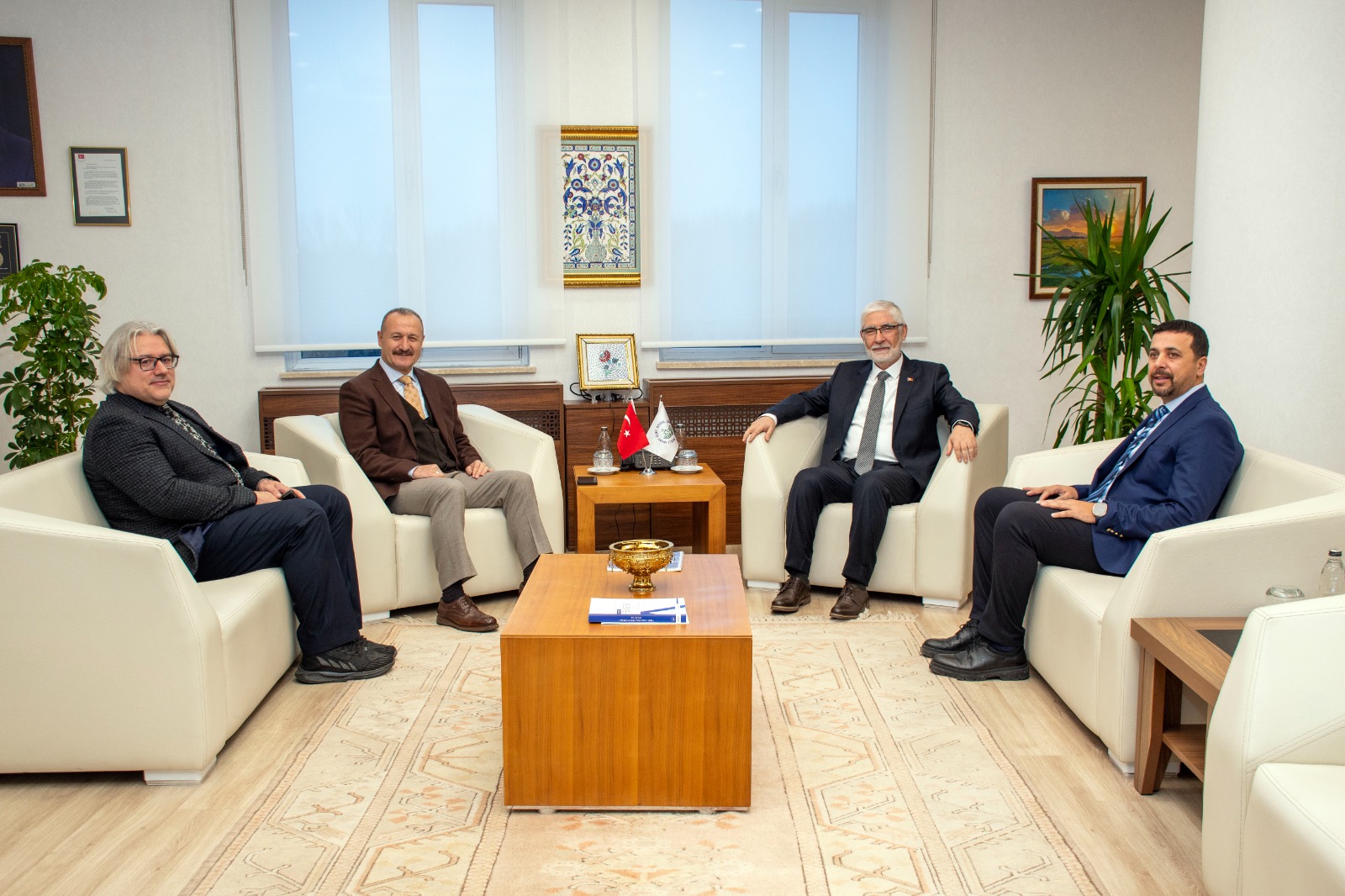 Rektörümüzden Bolu Abant İzzet Baysal Üniversitesi Rektörü Prof. Dr. Faruk Yiğit’e Ziyaret
