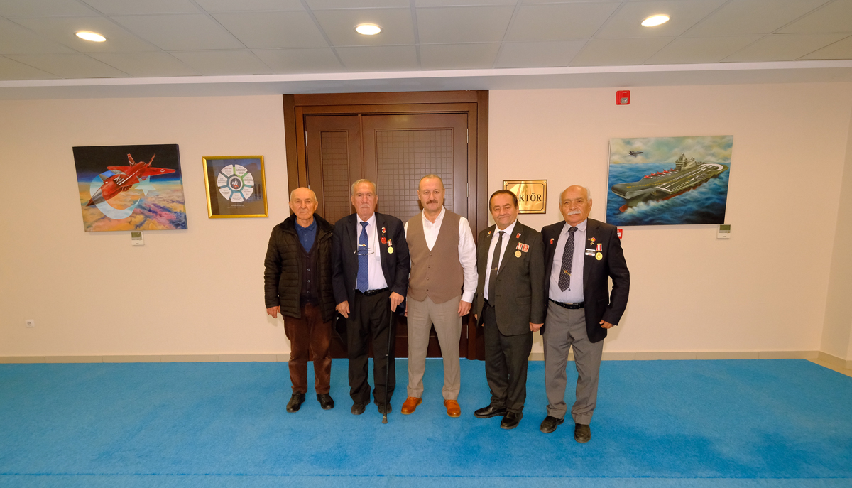 Gazilerimiz, Rektörümüzü Ziyaret Etti
