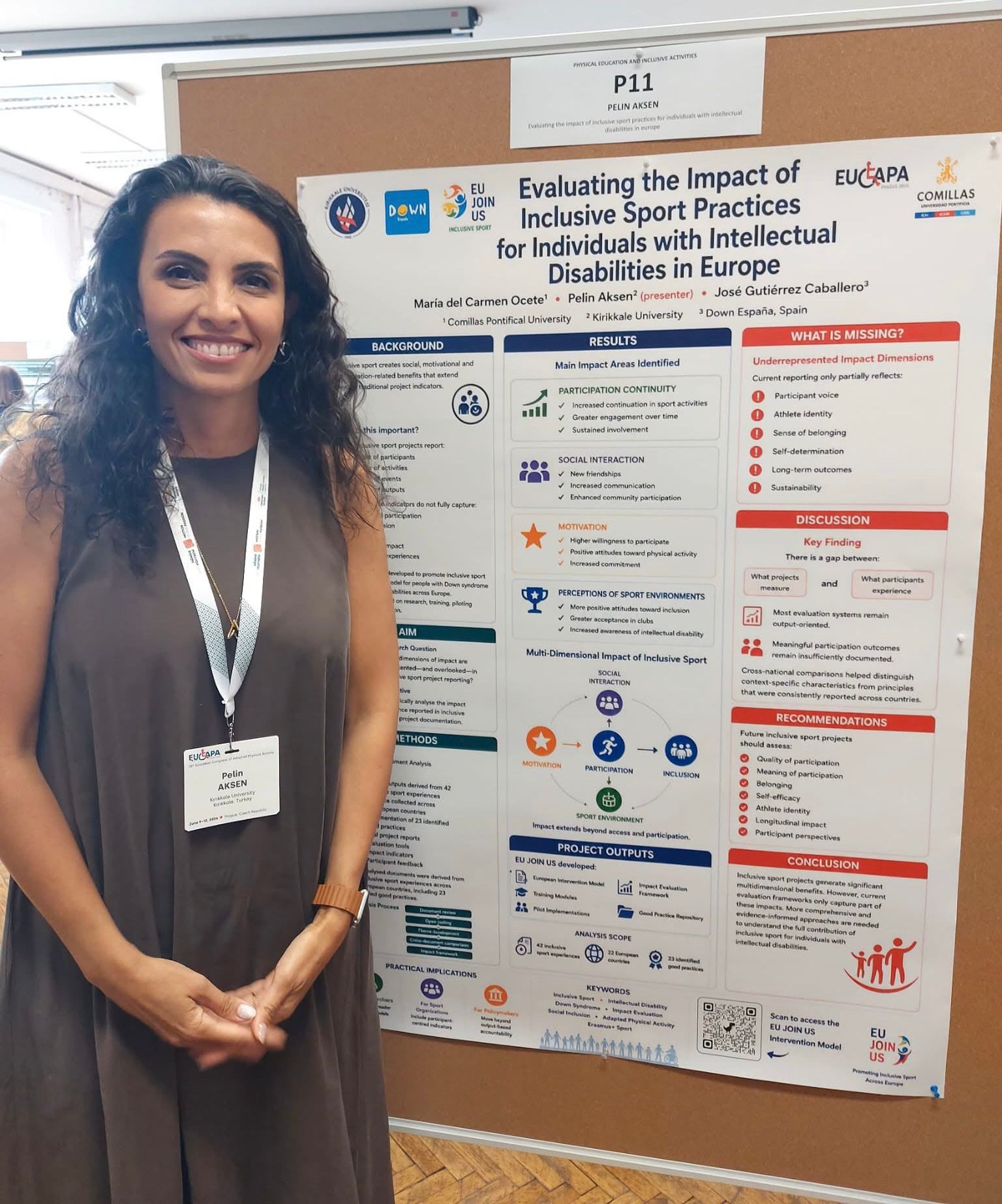 Prof. Dr. Pelin Aksen EUCAPA 2026 Kongresi’nde Çalışmalarını Sundu