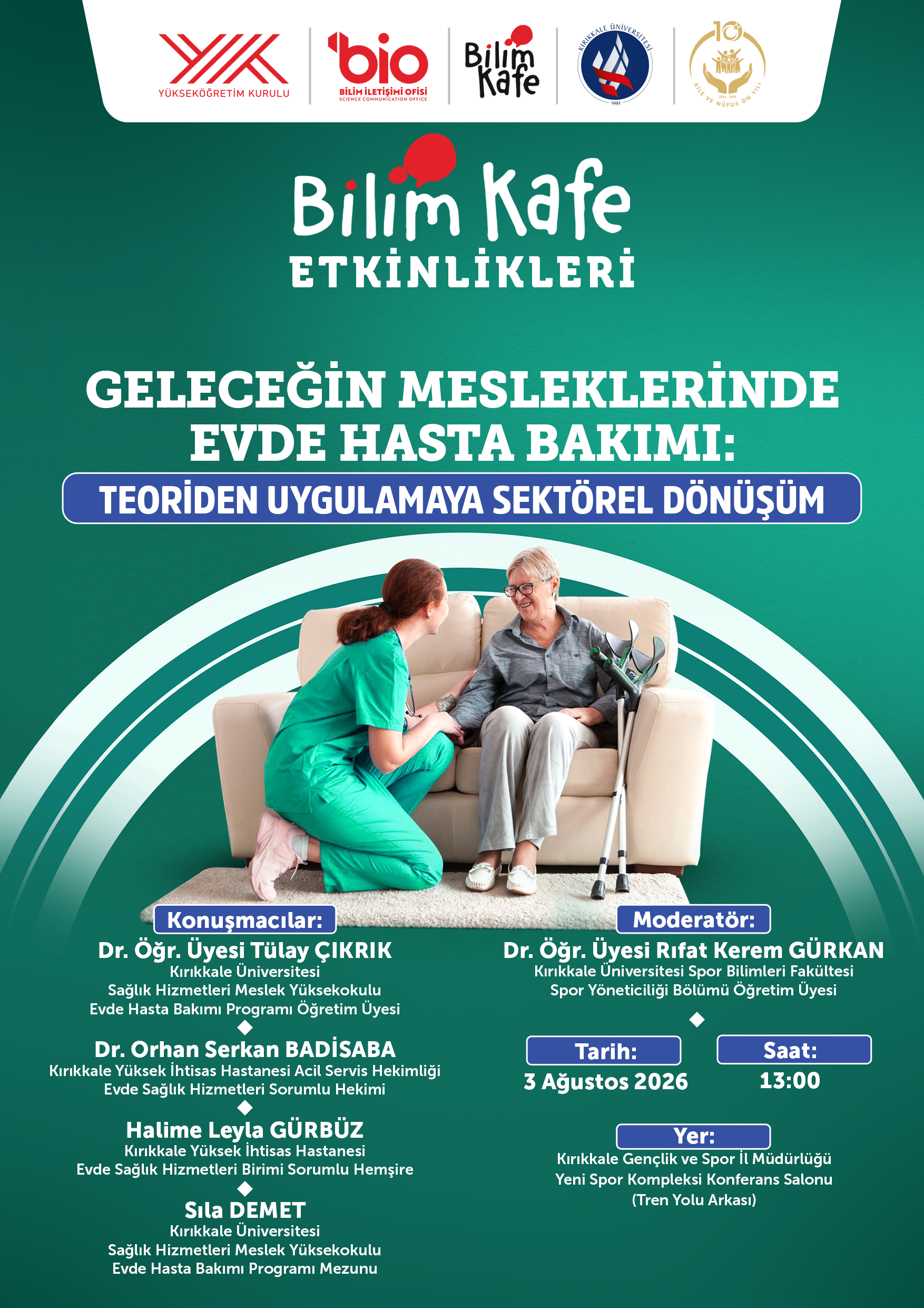 Bilim Kafe’de Geleceğin Meslekleri Kapsamında Evde Hasta Bakım Hizmetleri Ele Alındı
