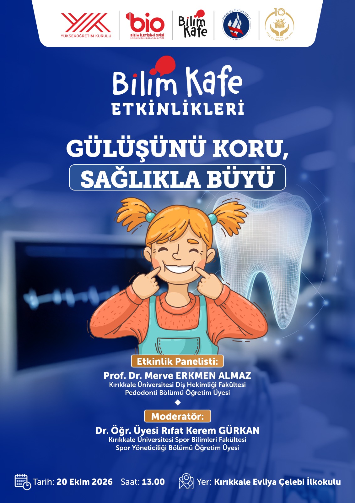 Bilim Kafe'de Çocuklara Erken Yaşta Ağız ve Diş Sağlığı Bakımı Anlatıldı
