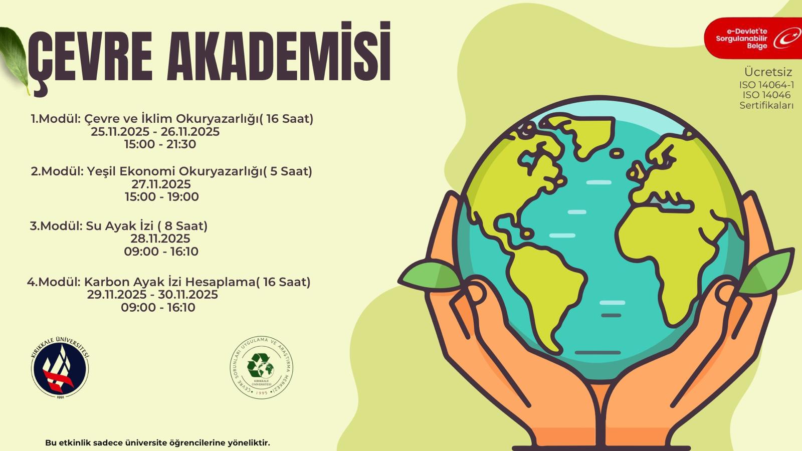 Çevre Akademisi 2 Başvuru Sonuçları