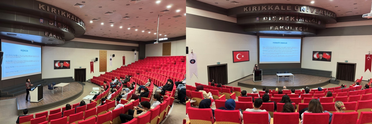 Fakültemiz Öğretim Üyesi Prof.Dr.Hatice Ebru OLGUN tarafından “Akreditasyon da Ölçme ve Değerlendirme” konulu sunum gerçekleştirildi.