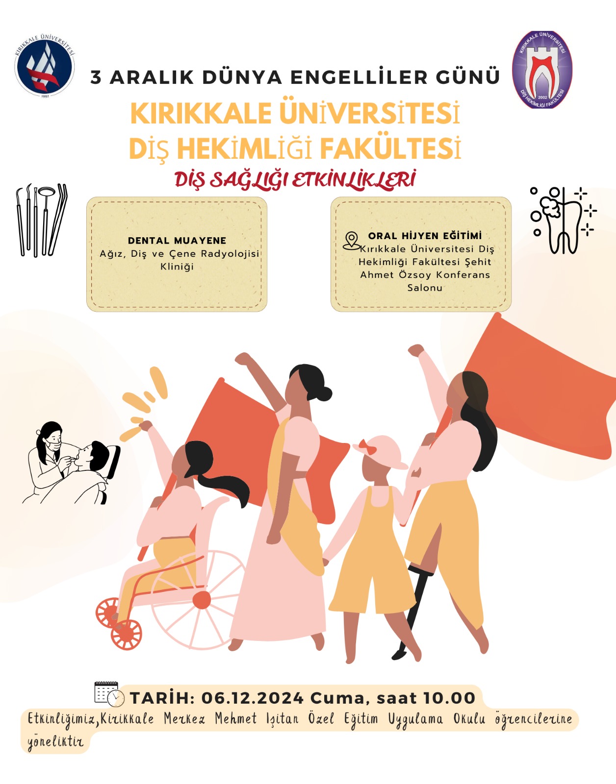 3 Aralık Dünya Engelliler Günü- Diş Sağlığı Etkinlikleri