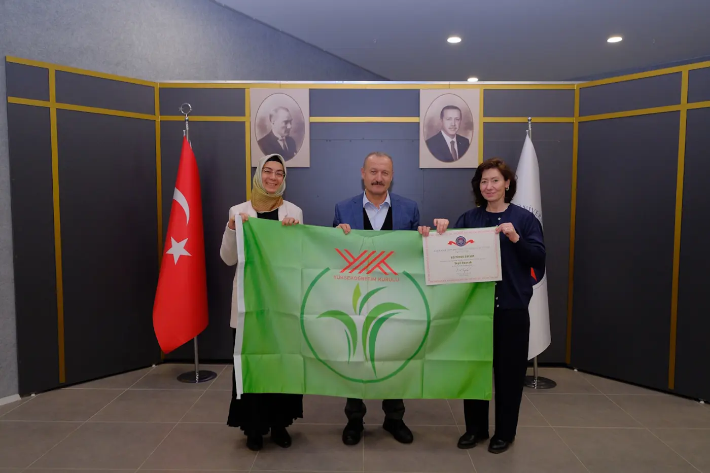 Fakültemiz YÖK Tarafından Verilen Yeşil Bayrak Ödülü Almaya Hak Kazandı