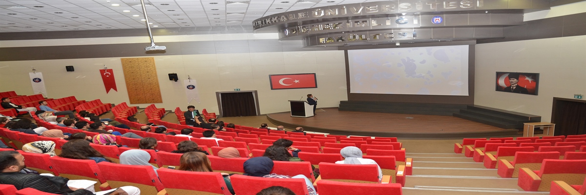 Fakültemiz Şehit Ahmet Özsoy Konferans Salonu'nda 11 Nisan 2019 tarihinde "Kanama Diyatezli Hastalarda Dental Sorunlara Güncel Yaklaşımlar" konulu konferans düzenlendi.