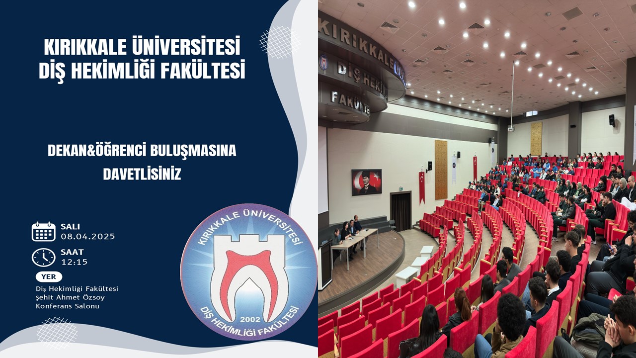 Fakültemiz Şehit Ahmet Özsoy Konferans Salonunda Dekan & Öğrenci buluşması gerçekleştirildi. 08/04/2025