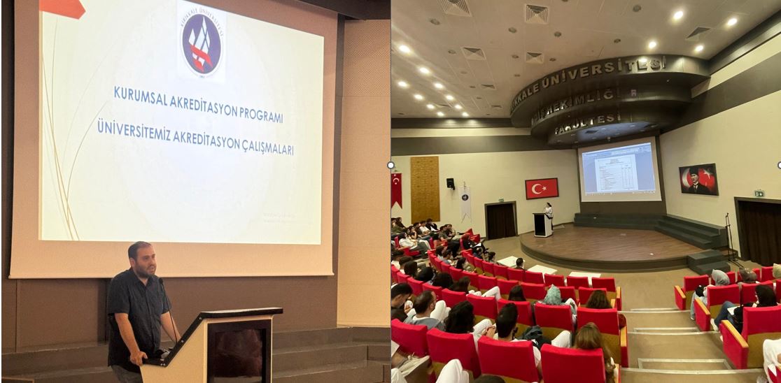 Fakültemiz öğrencilerine Kurumsal Akreditasyon Hakkında bilgiler verildi ve bölümler bazında ölçme değerlendirmede kullanılan formlar tanıtıldı. 09/10/2024