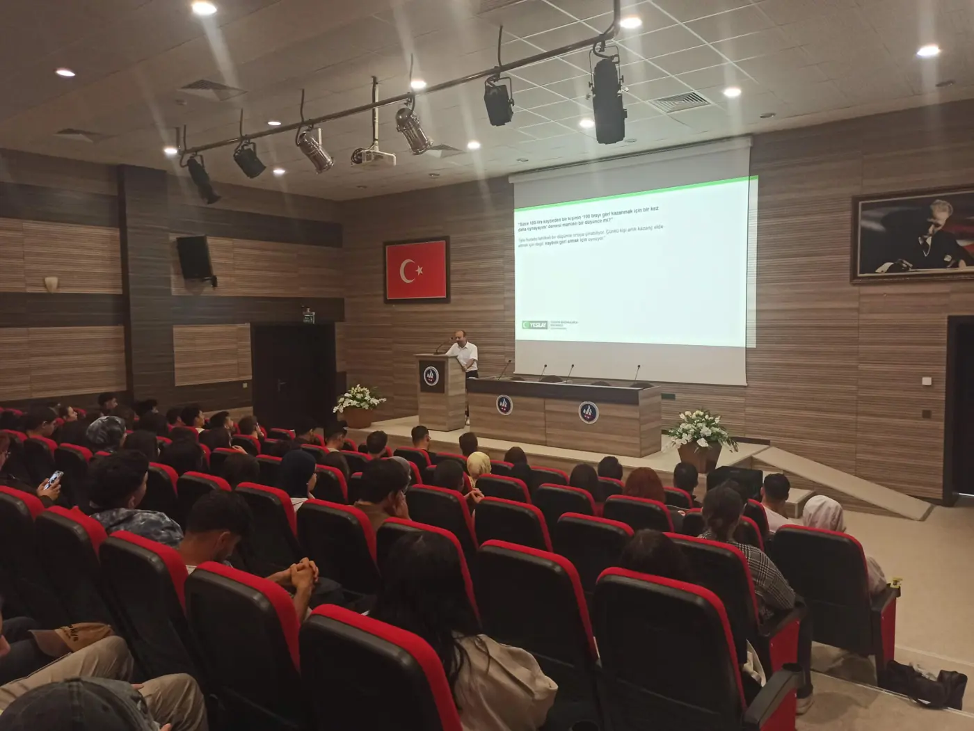  Bahis, Şans Oyunları, Kumarla Mücadele ve Bağımlılık Farkındalık Eğitimleri Güzel Sanatlar Fakültesinde Yapılmıştır.
