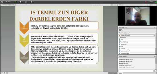 Konferans: 15 Temmuz ve Düşündürdükleri