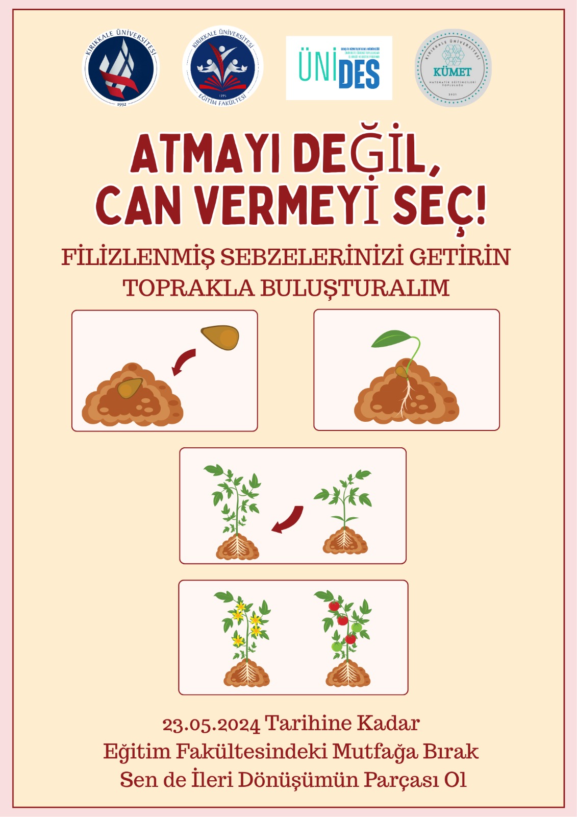 KÜMET Fakültemizde sıfır atık ve ileri dönüşüm fikirlerini destekliyoruz