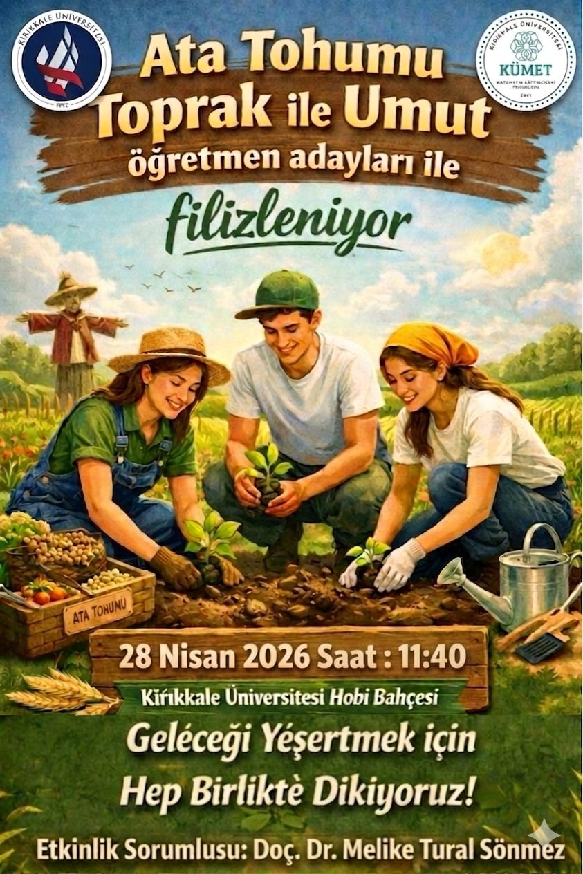 Ata Tohumu Toprak ile; Umut Öğretmen Adayları ile Filizleniyor