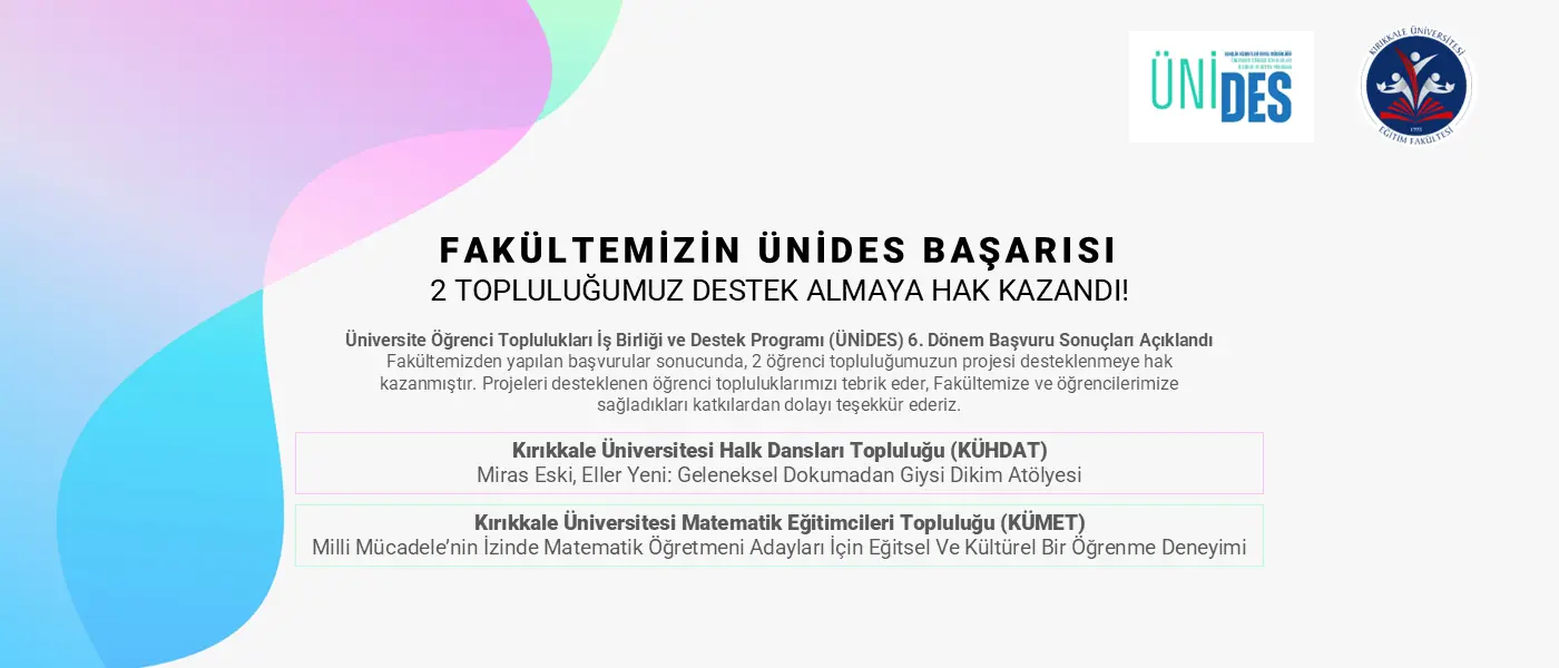 FAKÜLTEMİZİN ÜNİDES BAŞARISI 