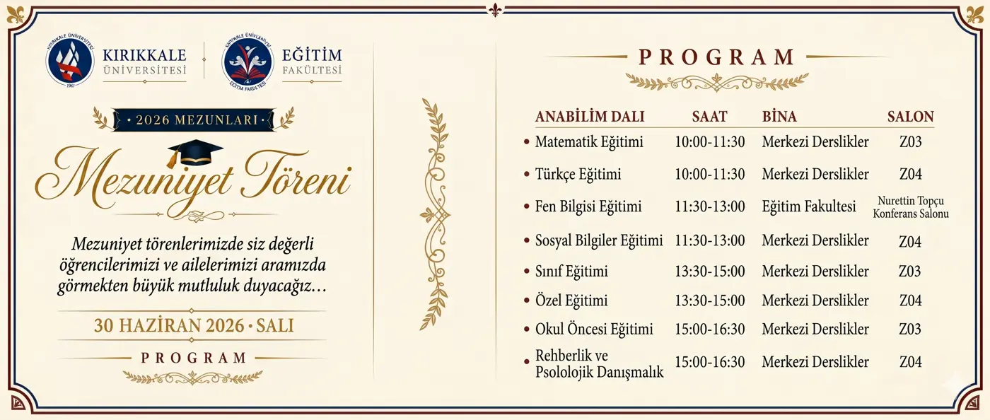 2026 Mezuniyet Töreni