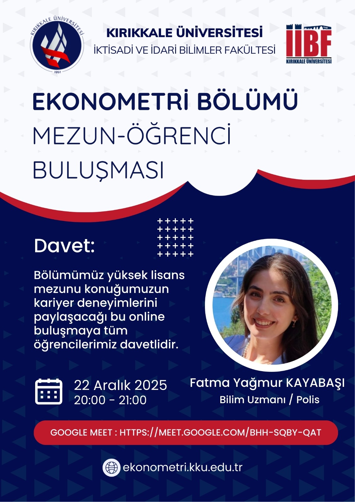 22 Aralık 2025 - Ekonometri Bölümü Mezun-Öğrenci Buluşması Gerçekleştirildi