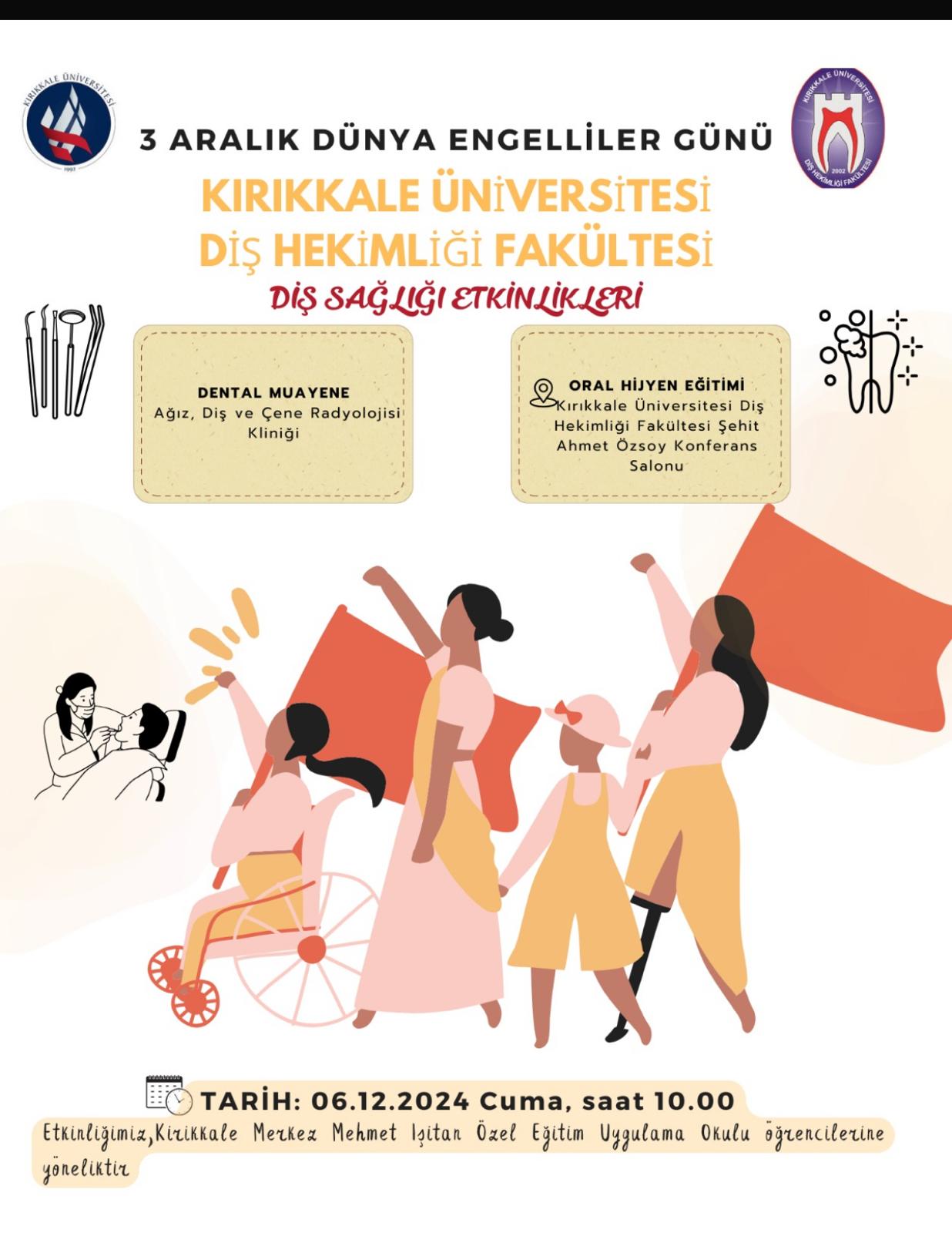 3 Aralık 2024 Dünya Engelliler Günü Diş Sağlığı Etkinlikleri