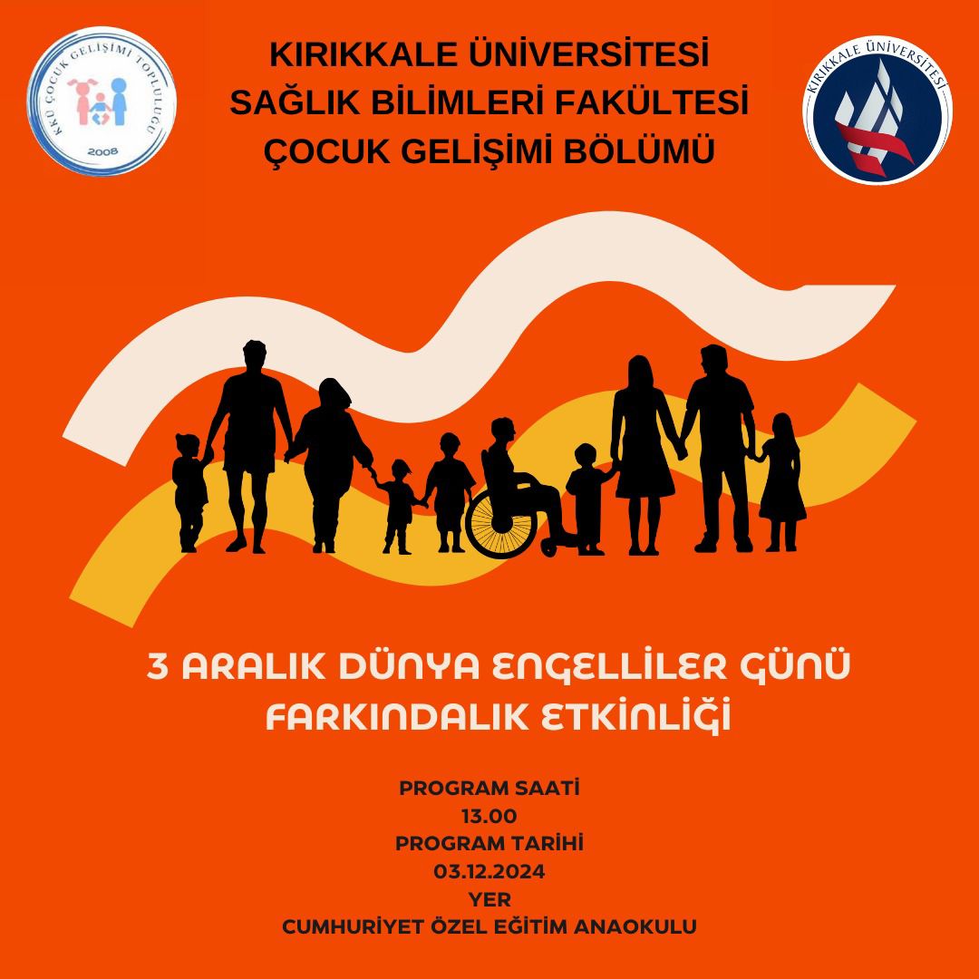 3 Aralık 2024 Dünya Engelliler Günü Farkındalık Etkinliği