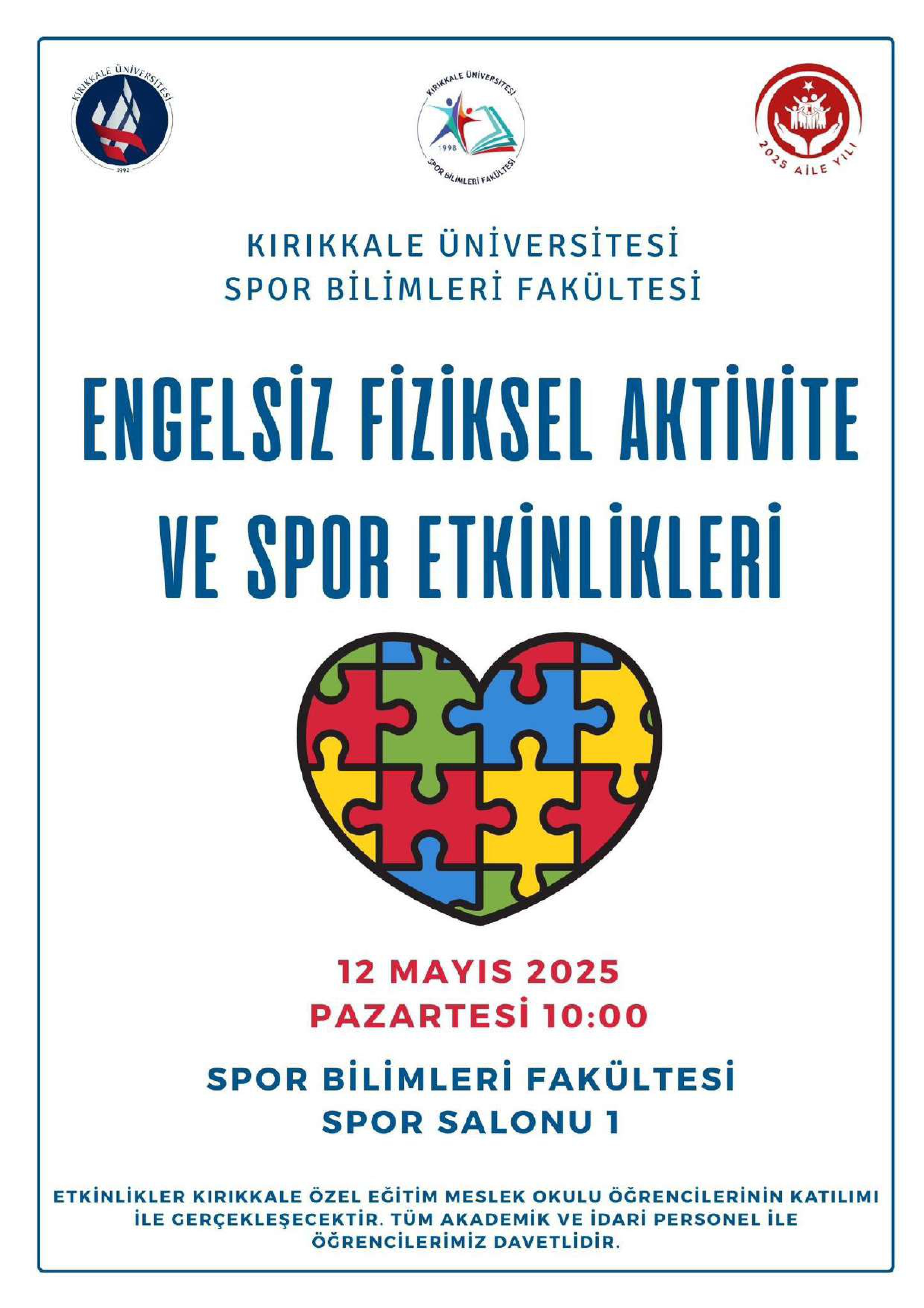 Dünya Engelliler Haftası Spor Bilimleri Fakültesi