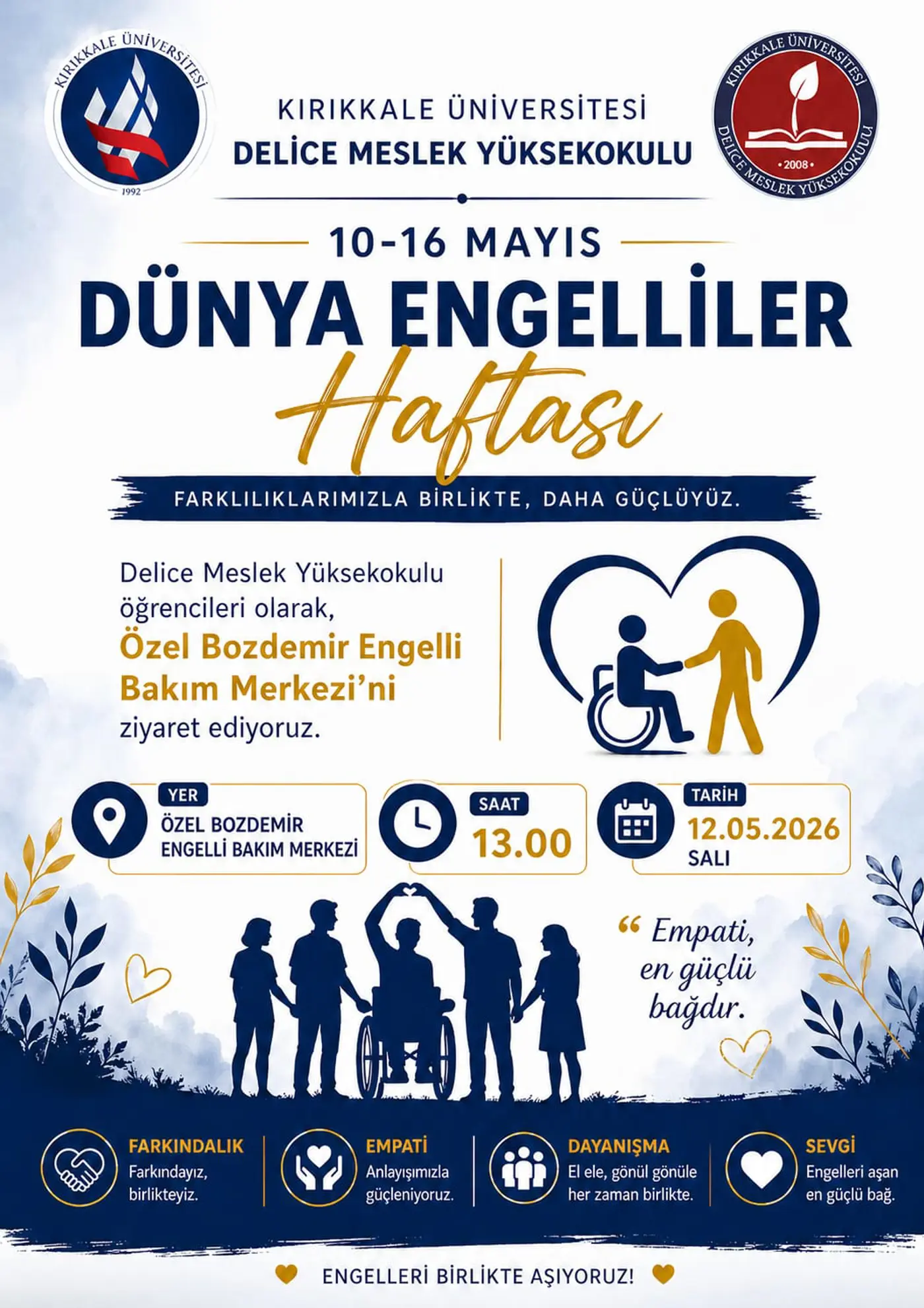 Delice Meslek Yüksekokulu Dünya Engelliler Haftası Etkinliği
