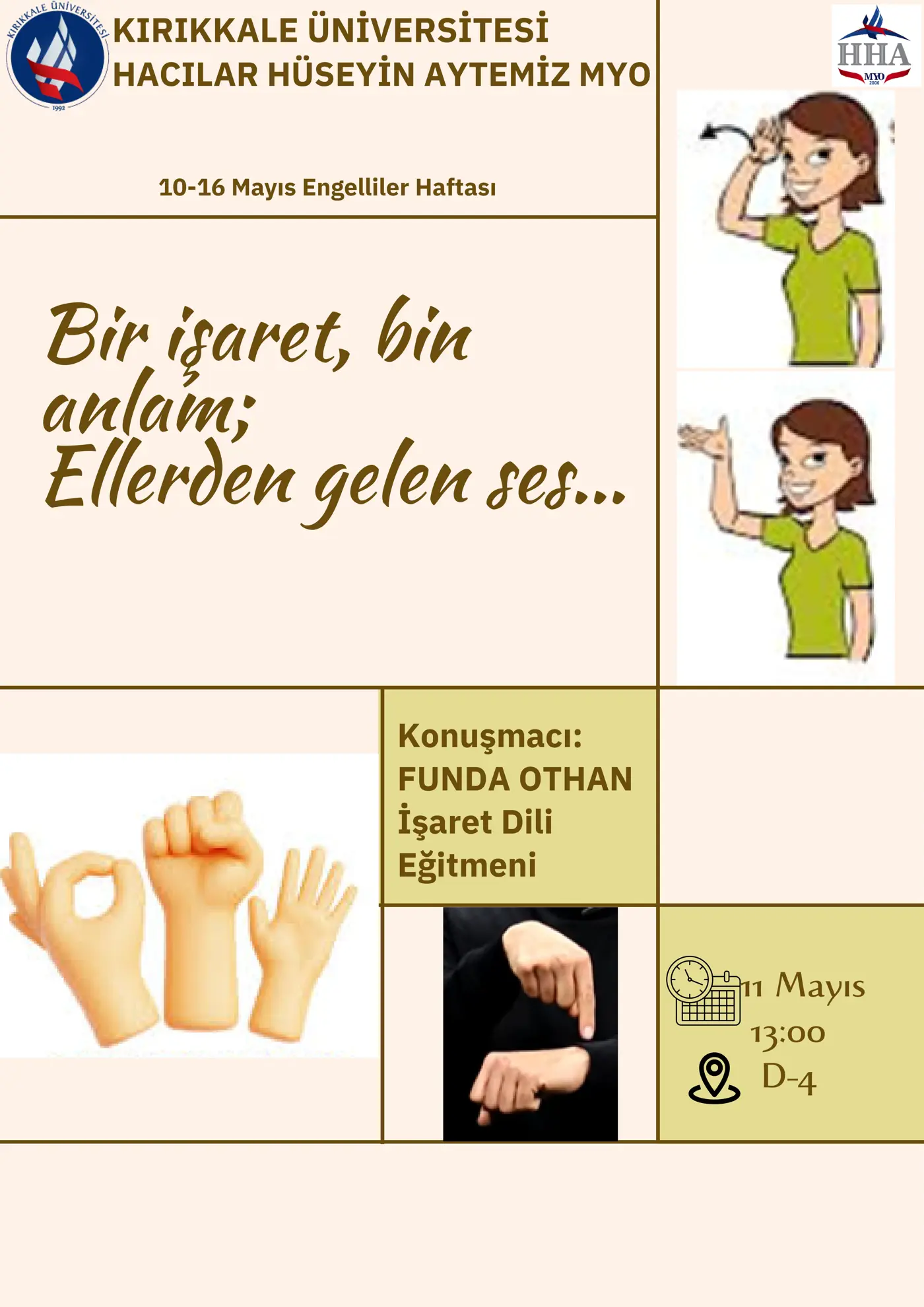 Hacılar Hüseyin Aytemiz MYO Dünya Engelliler Haftası Etkinliği