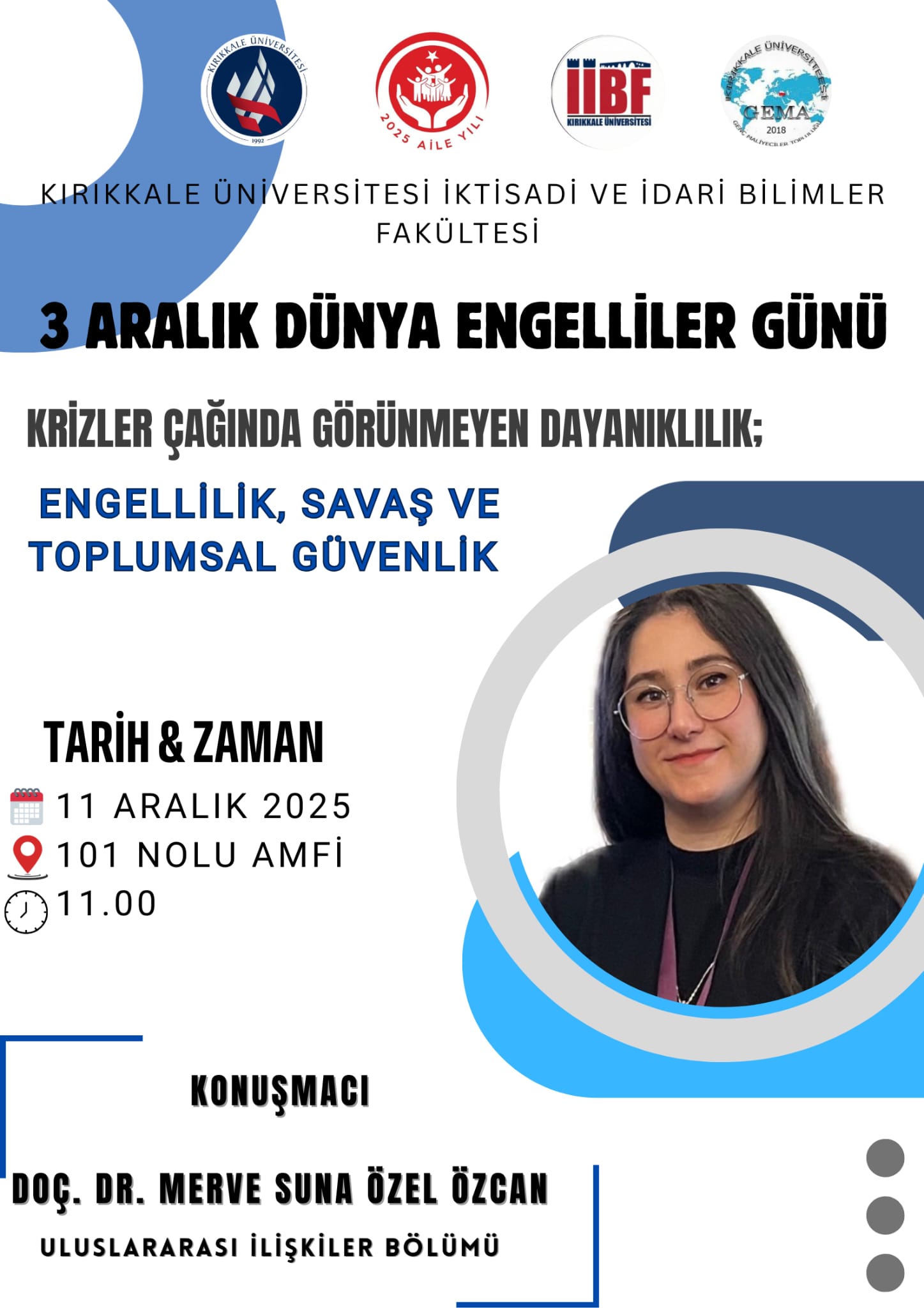 İktisadi ve İdari Bilimleri Bilimleri Fakültesi 3 Aralık Dünya Engelliler Günü