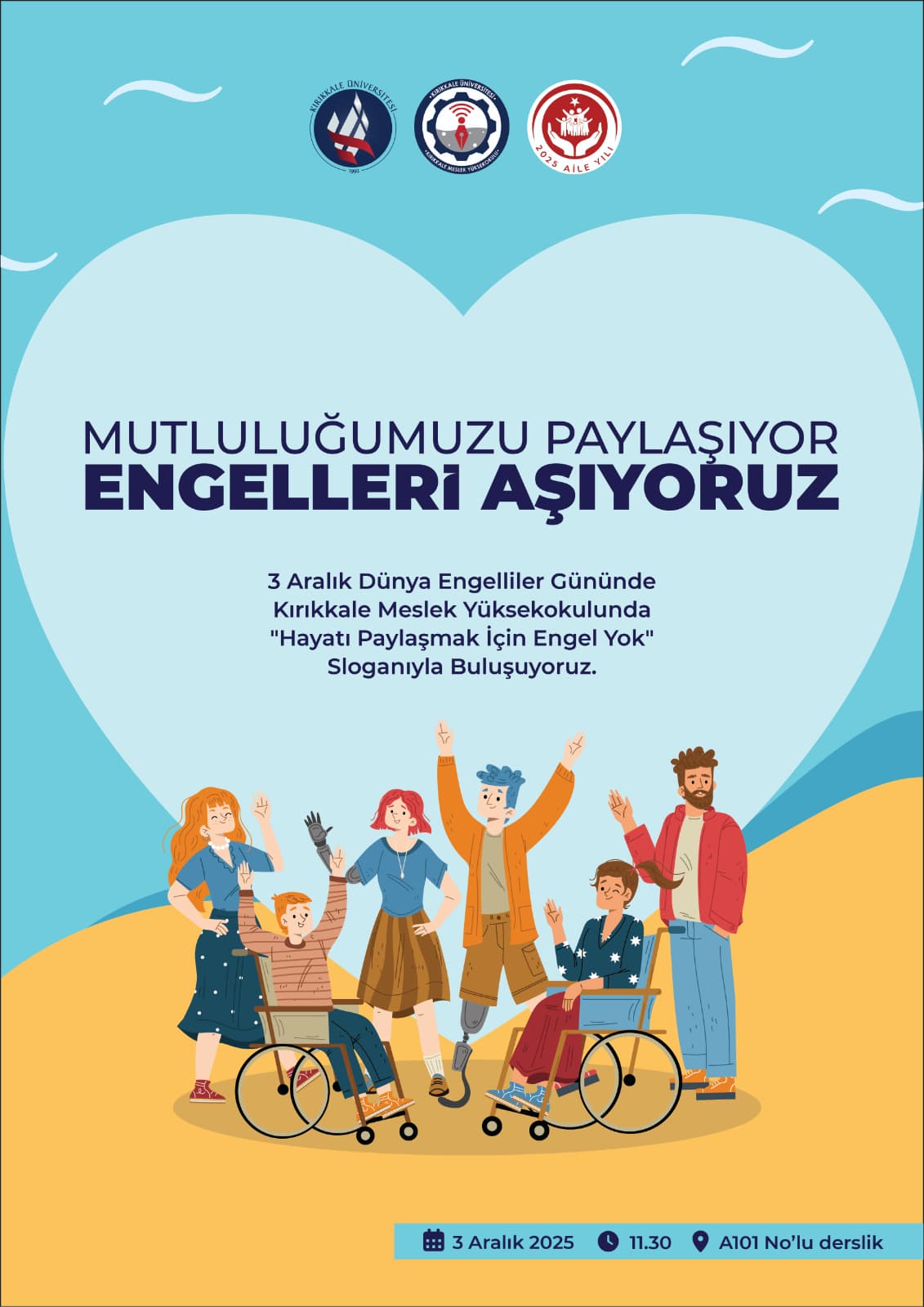 Kırıkkale Meslek Yüksekokulumuzdan 3 Aralık Dünya Engelliler Günü