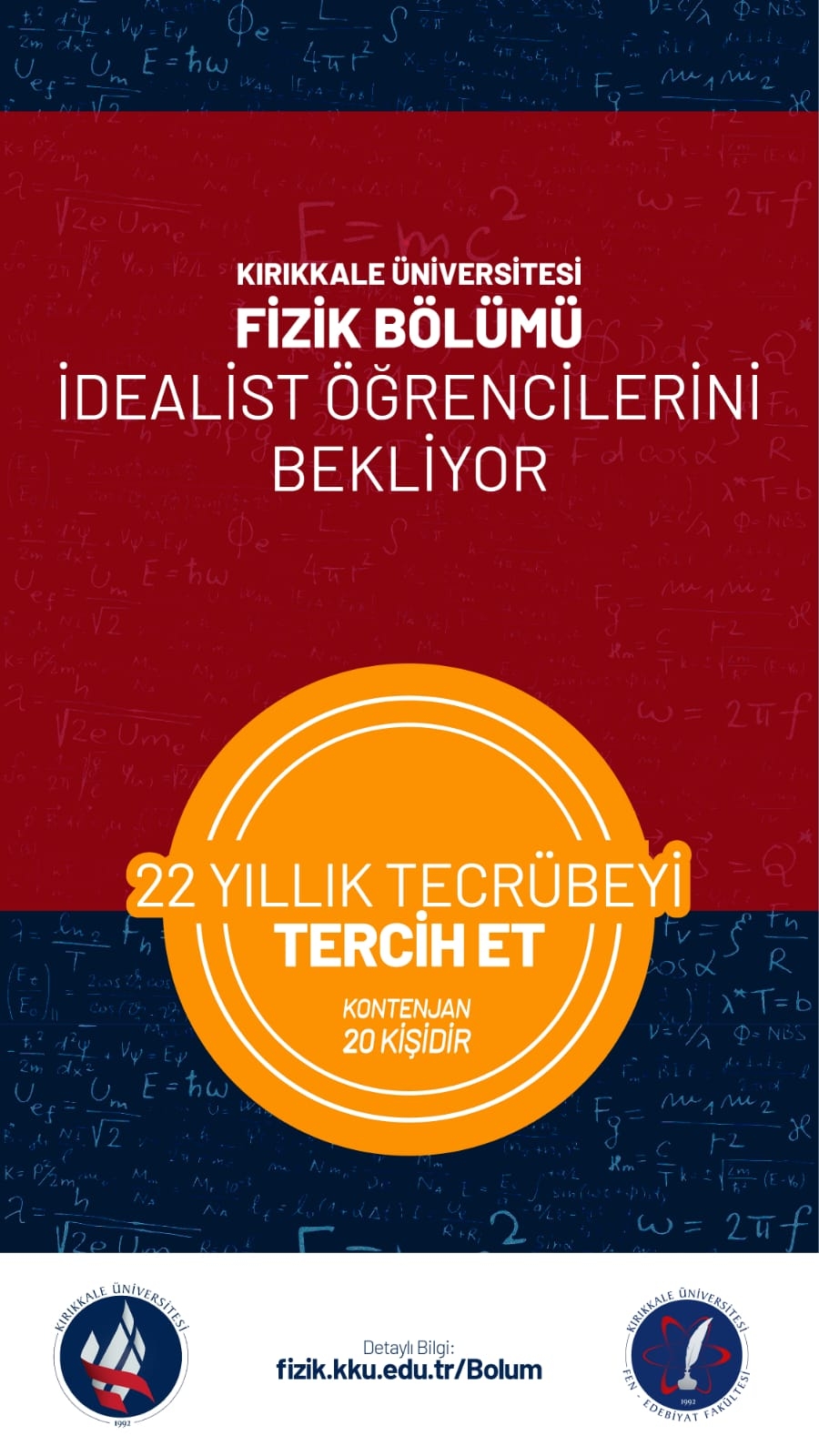 Fizik Bölümümüz İdealist Öğrencilerini Bekliyor