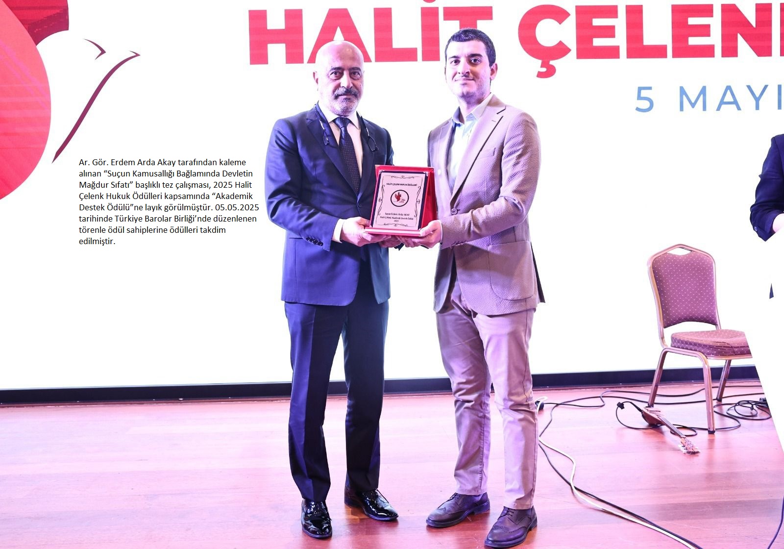 Ar. Gör. Erdem Arda AKAY tarafından kaleme alınan “Suçun Kamusallığı Bağlamında Devletin Mağdur Sıfatı” başlıklı tez çalışması