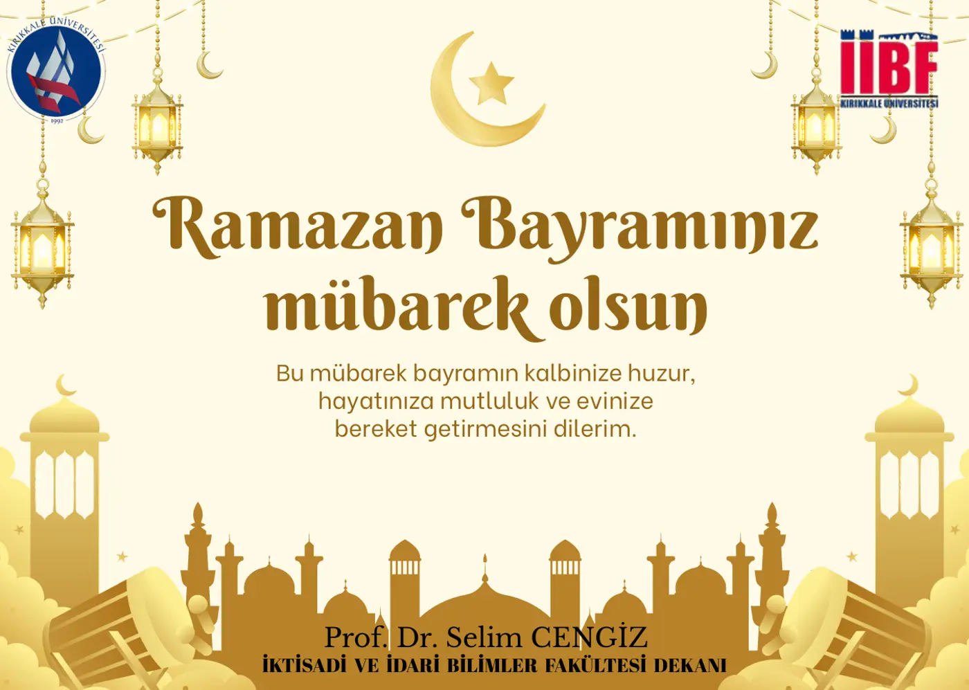 Ramazan Bayramı Tebriği (İİBF)