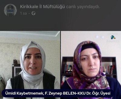 Dr. Öğretim Üyesi F. Zeynep Belen Kırıkkale İl Müftülüğü'nün Canlı Yayın Konuğu Oldu