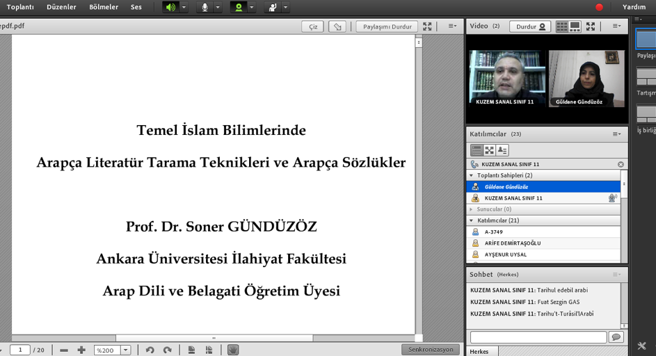  Prof. Dr. Soner GÜNDÜZÖZ Hocamız Fakültemizde