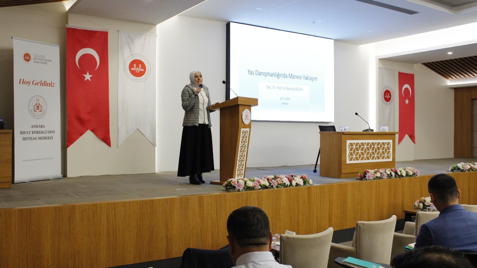 Üniversitemiz Engelsiz Yaşam Yaşam Birimi Koordinatörü ve Fakültemiz Dekan Yardımcısı Doç. Dr. Fatıma Zeynep Belen, “Yas Danışmanlığında Manevi Yaklaşım” Konulu  Eğitim Vermiştir