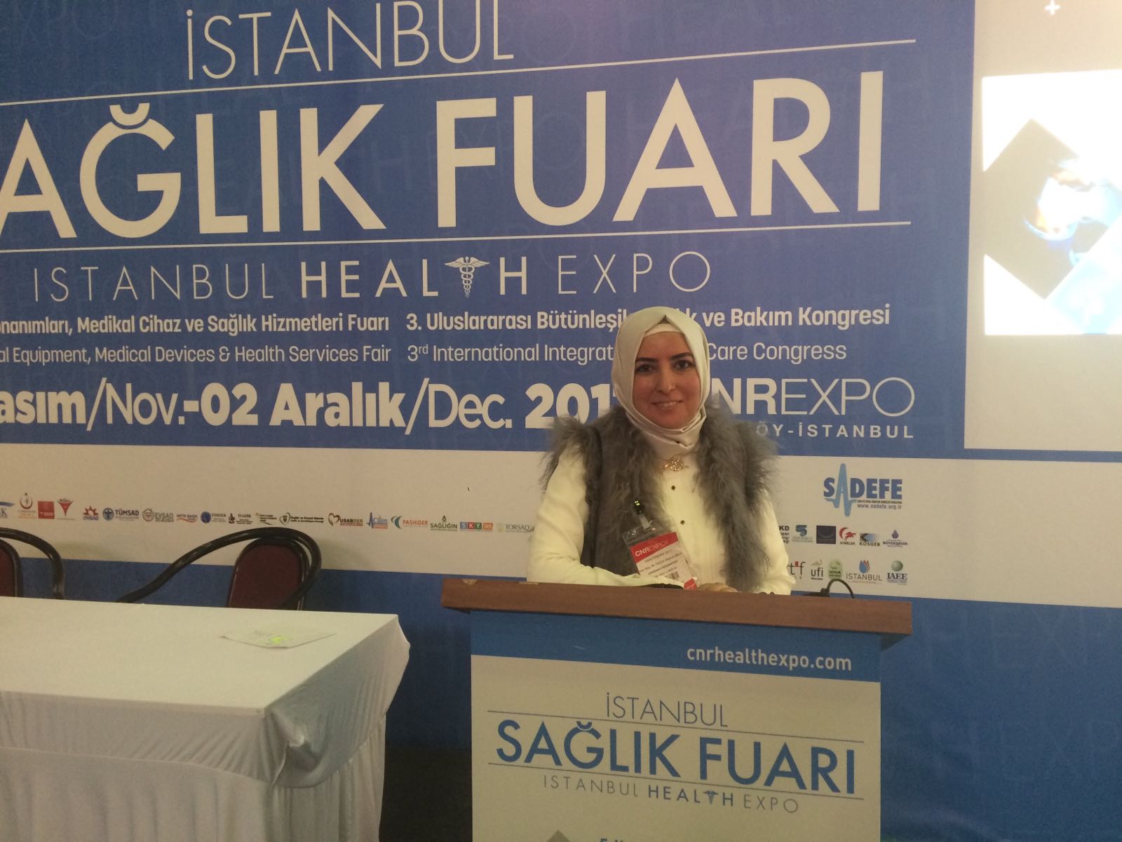 Yrd. Doç. Dr. Fatıma Zeynep  BELEN III. Uluslararası Bütünleşik Sağlık ve Bakım Kongresine katıldı