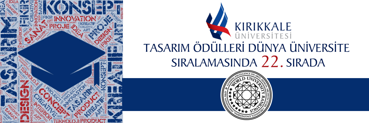 Tasarım Ödülleri Dünya Üniversiteleri Sıralamasında 22. Sıradayız.