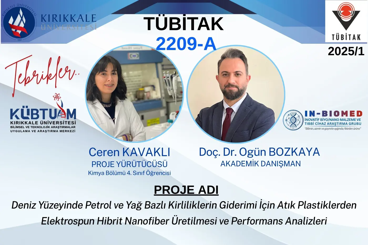 Öğrencimizi Tebrik Ederiz!