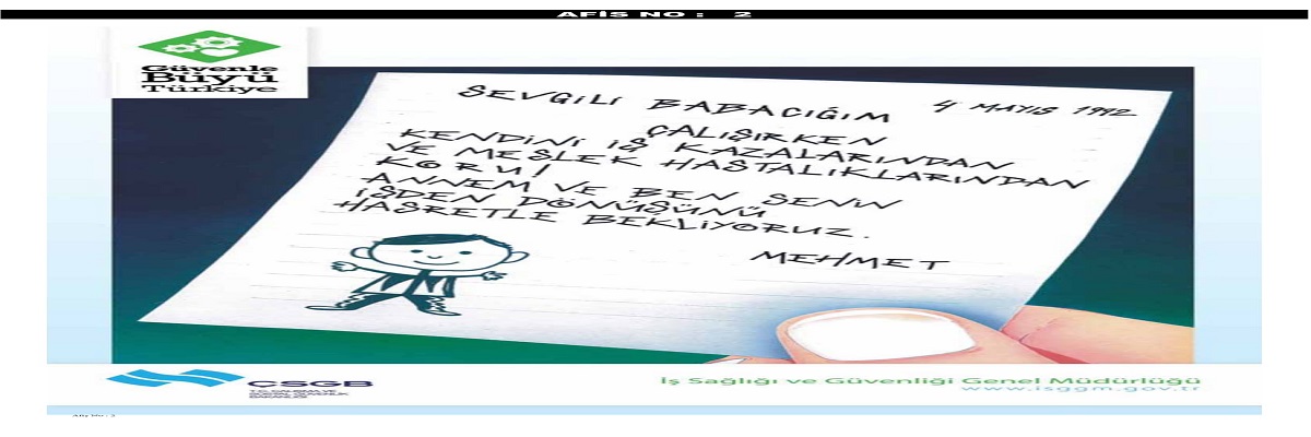 Sağlık ve Güvenlik Hepimiz İçindir  