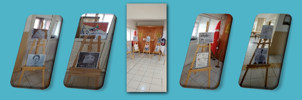 Risk Altındaki Çocuklar Dersi kapsamında, " Değişen Dünyada Çocuk" konulu afiş sergisi