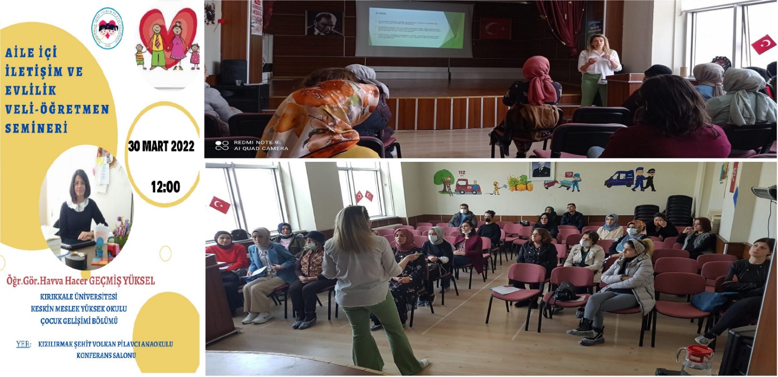 "Aile İçi İletişim ve Evlilik Veli-Öğretmen Semineri" Verildi