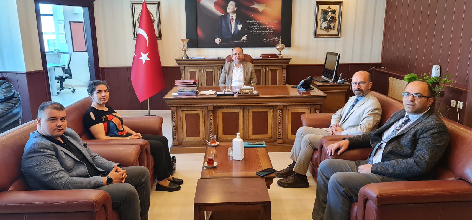 Yüksekokul Müdürümüzden İlçe Protokolüne Tanışma Ziyareti