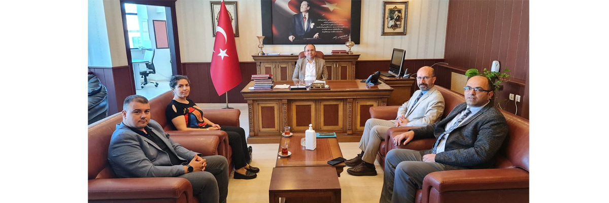 Yüksekokul Müdürümüzden İlçe Protokolüne Tanışma Ziyareti