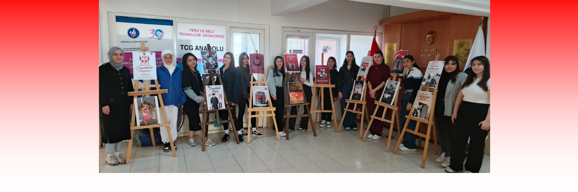 Keskin MYO Öğrencilerinden 18 Mart’a Özel Anlamlı Sergi