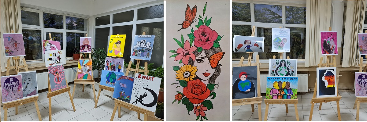 Keskin Meslek Yüksekokulu 8 Mart Dünya Kadınlar Günü Afiş ve Tablo Sergisi Açıldı