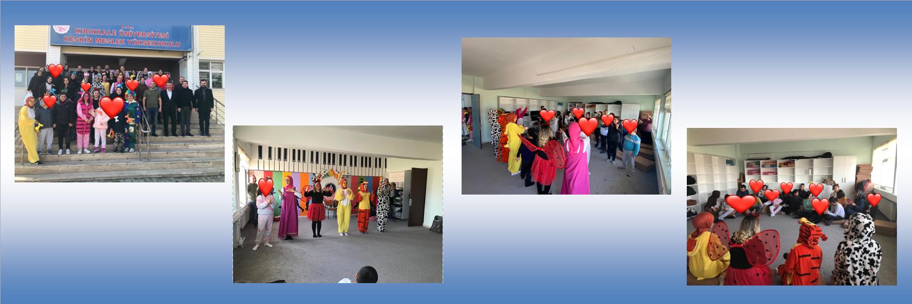 KESKİN MESLEK YÜKSEKOKULU ÇOCUK, OYUN VE MÜZİK ATÖLYESİNDE, ÖZEL GEREKSİNİMLİ ÇOCUKLAR AĞIRLANDI